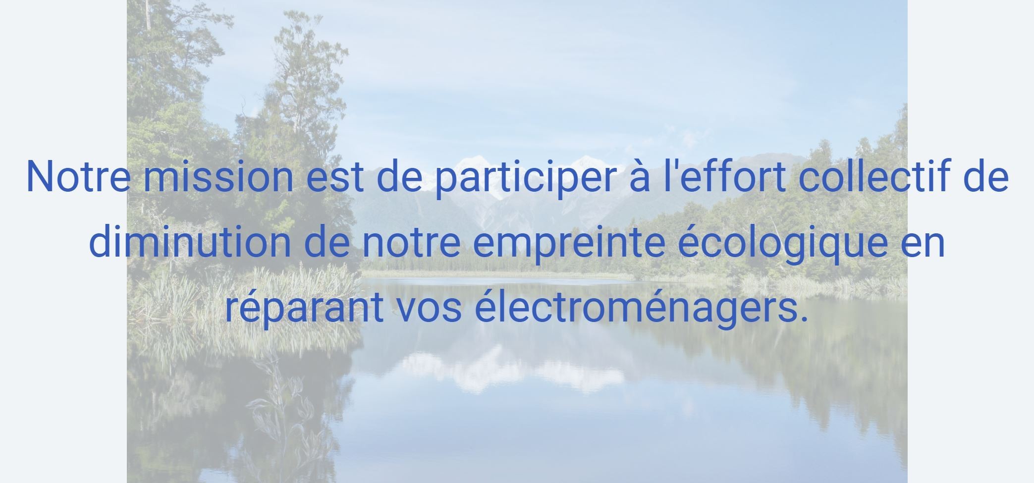 Zone de service dans la région de Québec